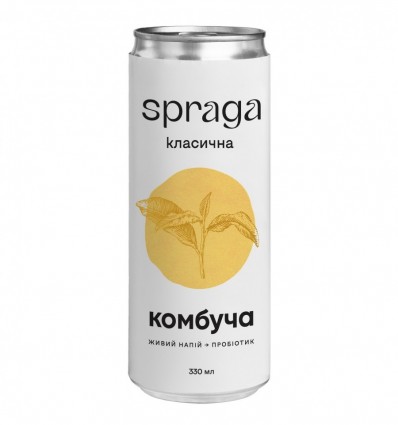 Напиток комбуча Spraga классическая ж/б 330мл