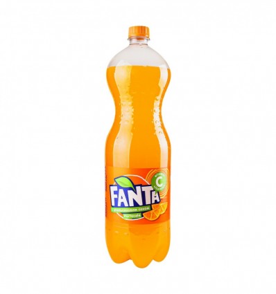Напій безалкогольний Fanta сильногазований з апельсиновим соком 1.75л