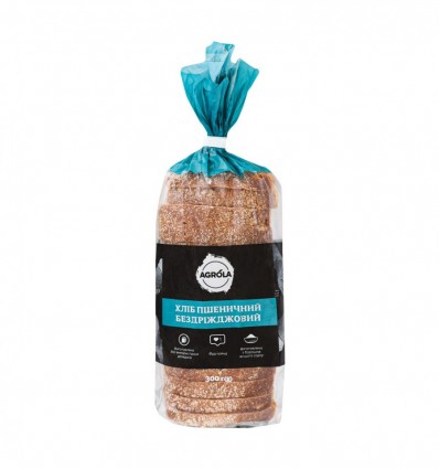 Хліб Agrola нарізний пшеничний бездріжджовий 300г