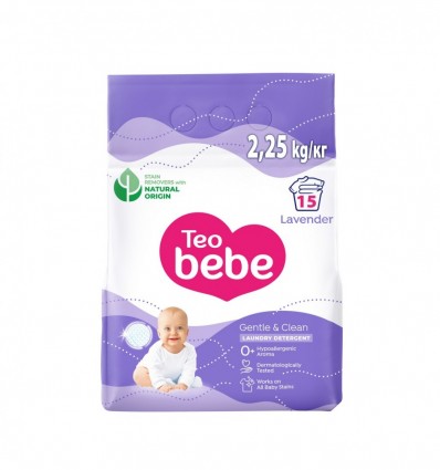 Стиральный порошок Teo Bebe Лаванда для детского белья 2,25 кг