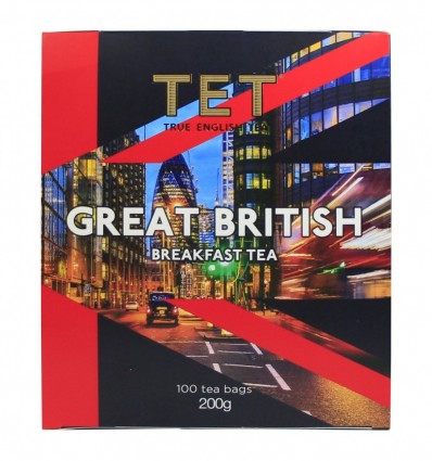 Чай Тет Great British черный байховый мелкий 2 х 100г