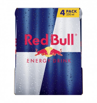Напиток энергетический Red Bull Ред 4шт 250 мл