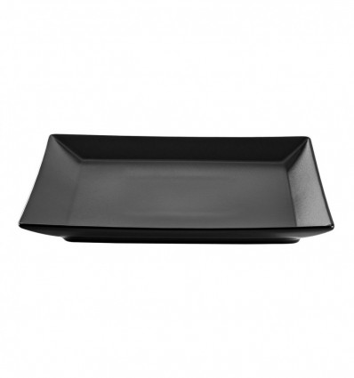 Набор тарелок Metro Professional квадратные черные 21x 21см 6шт