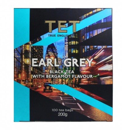 Чай Тет Earl Grey черный байховый мелкий аромат бергамота 100х2г