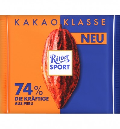 Шоколад Ritter Sport Перу черный 74% 100г