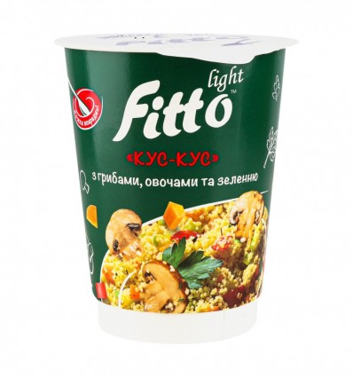 Кус-кус Fitto light с грибами овощами и зеленью 40г
