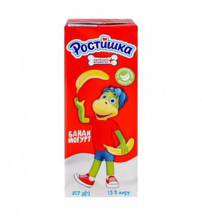 Йогурт Ростишка Банан питьевой 1.5% 207г
