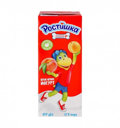 Йогурт Ростишка Персик-абрикос питний 1.5% 207г