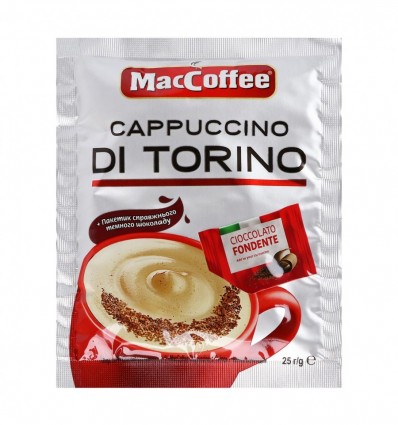 Напій кавовий MacCoffee Cappuccino з шоколадом 20 x 25г