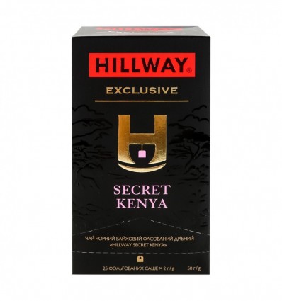 Чай Hillway Secret Kenya черный байховый мелкий 25х2г/уп