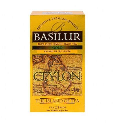 Чай Basilur Ceylon Gold черный 25х2г/уп