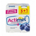 Продукт кисломолочний Actimel чорничний 1.4% 4х100г/уп