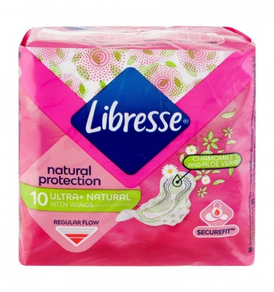 Прокладки гігієнічні Libresse Ultra+Natural 10шт/уп