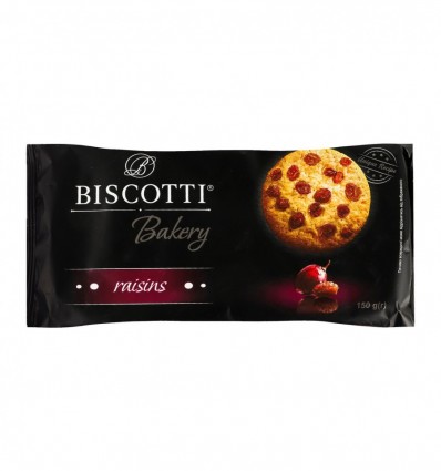 Печенье Biscotti Bakery песочно-отсадное с изюмом 150г