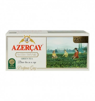 Чай Azercay зелений з чебрецем 25х2г/уп