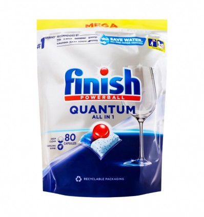 Средство для мытья посуды Finish Quantum All in 1 в пмм 80шт