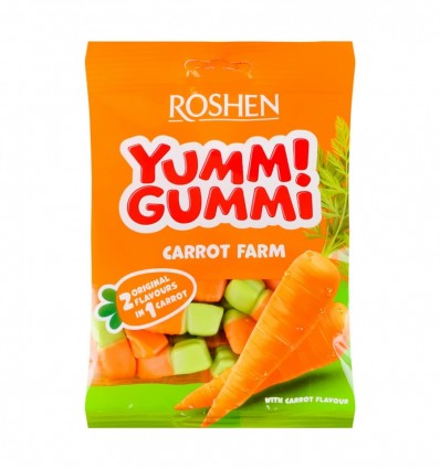 Конфеты желейные Roshen Yummi Gummi Carrot Farm 70г