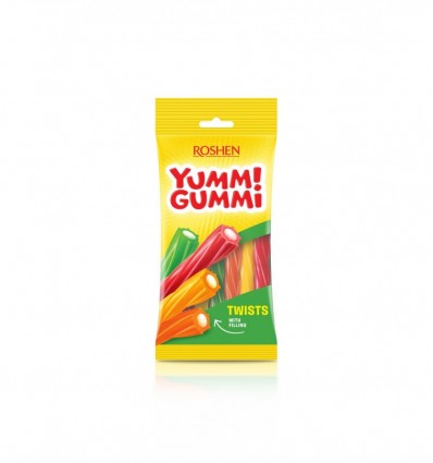 Цукерки желейні Roshen Yummi Gummi Twists 70г