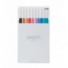 Лайнер uni EMOTT 0.4мм fine line, Soft Pastel Color, 10 цветов