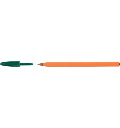 Ручка "Orange", зелена, 20 шт/уп