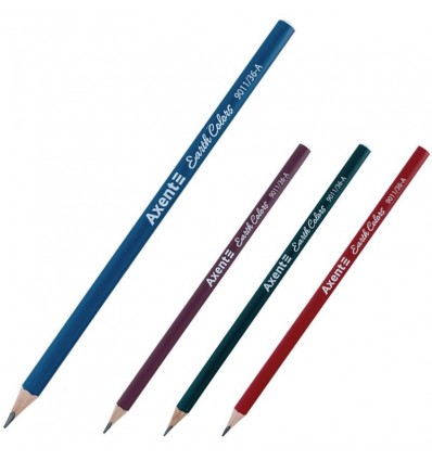 Карандаш графитный Axent Earth Colors, НВ, 36 шт., туба ( 9011/36-A )