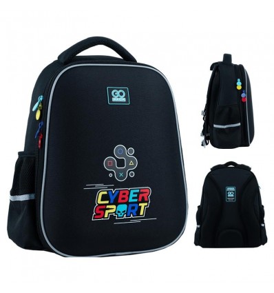 Рюкзак GoPack Education напівкаркасний GO24-165M-5 Cyber Sport, чорний ( GO24-165M-5 )