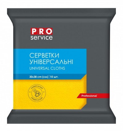 Серветки віскозні PRO SERVICE 30х38см, 10 шт/уп ( pr.19100202 )