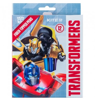 Фломастеры Kite Transformers, 12 цветов