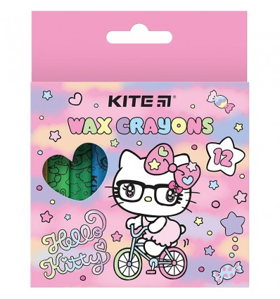 Крейда воскова Hello Kitty HK24-070, 12 кольорів