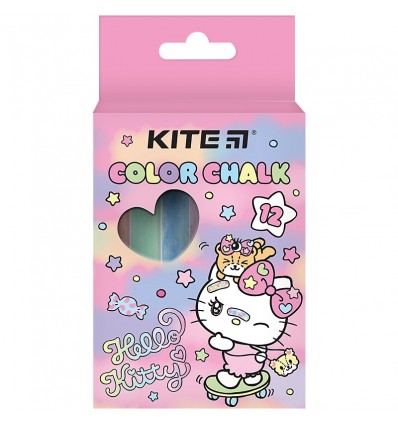 Крейда кольорова Hello Kitty, 12шт