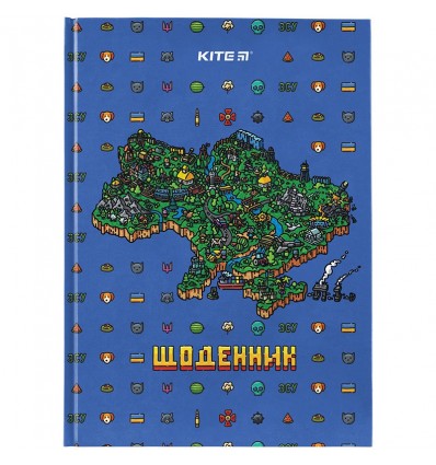 Щоденник шкільний Kite Map K24-262-4, тверда обкладинка