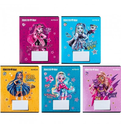 Тетрадь школьная Kite Monster High MH24-234, 12 листов, в линию