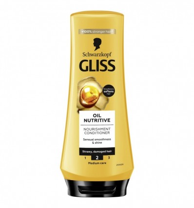 Бальзам Gliss Oil Nutritive для сухих и поврежденных волос 200мл