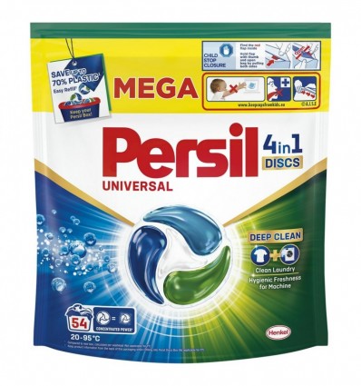 Засіб миючий Persil Deep Clean 4in1 Discs Universal для прання 54 х 16.5г