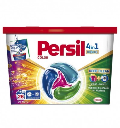 Засіб миючий Persil Deep Clean Discs Color 4in1 для прання 26 х 16.5г