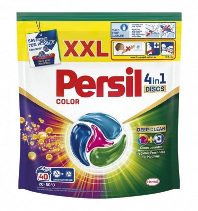 Средство моющее Persil Deep Clean Discs Color 4in1 для стирки 40х16.5г/уп