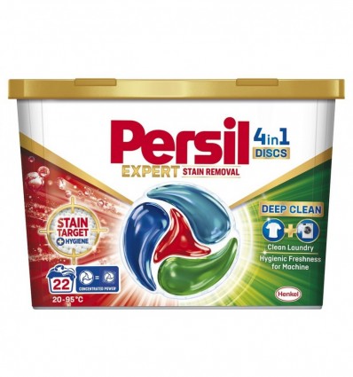 Средство моющее Persil Deep Clean Discs Expert 4in1 для стирки белых и светлых вещей 22х17г/уп