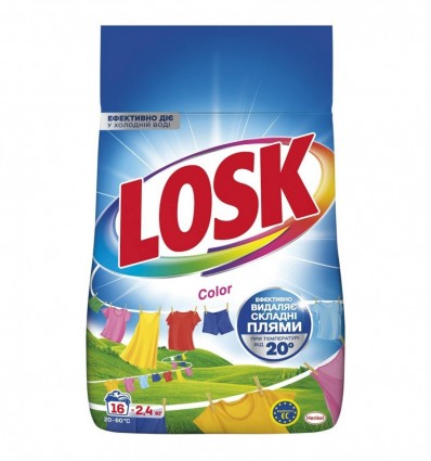 Стиральный порошок Losk Color автомат для цветных вещей 2,4 кг