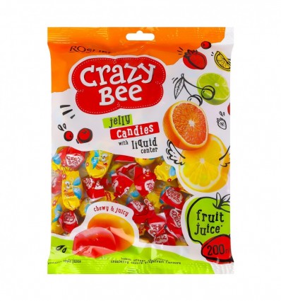 Конфеты Roshen Crazy Bee желейные 200г