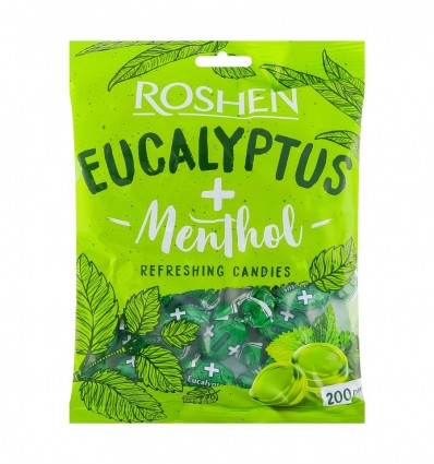 Льодяники Roshen Eucalyptus-menthol 200г