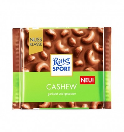 Шоколад Ritter Sport молочный с кешью 100г