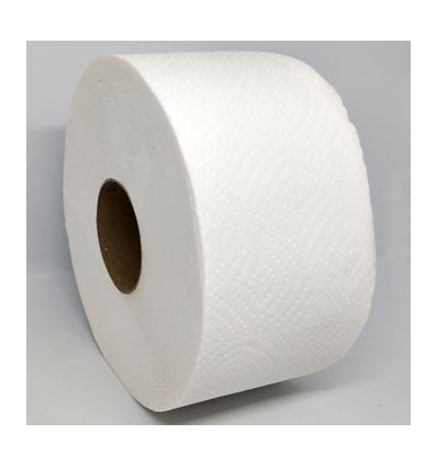 Туалетная бумага Джамбо, двухслойная 75м, белая