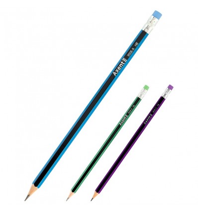 Олівець графітний Axent 9006-А, НВ, 100 шт., туба