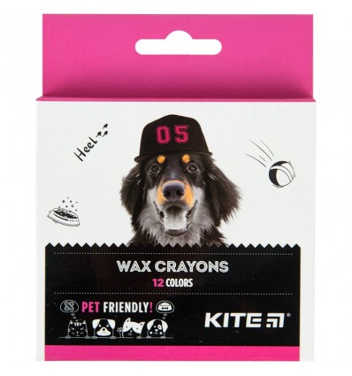 Крейда воскова Kite Dogs K22-070, 12 кольорів