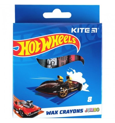 Крейда воскова Hot Wheels Jumbo, 8 кольорів