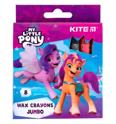 Крейда воскова My Little Pony Jumbo, 8 кольорів