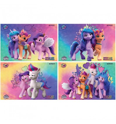 Зошит для малювання Kite My Little Pony LP24-242, 24 аркуша, 4 дизайни