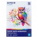 Бумага для акварели Kite Classic K-268, А3, 10 листов, 200г/м2