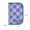 Пенал Kite Purple Chequer K24-622-3, 1 відділення, 2 відвороти, без наповнення