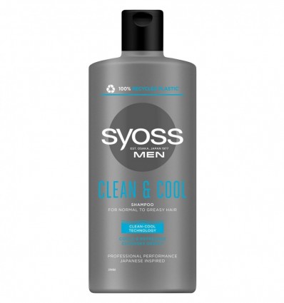Шампунь Syoss Clean & Cool 440мл